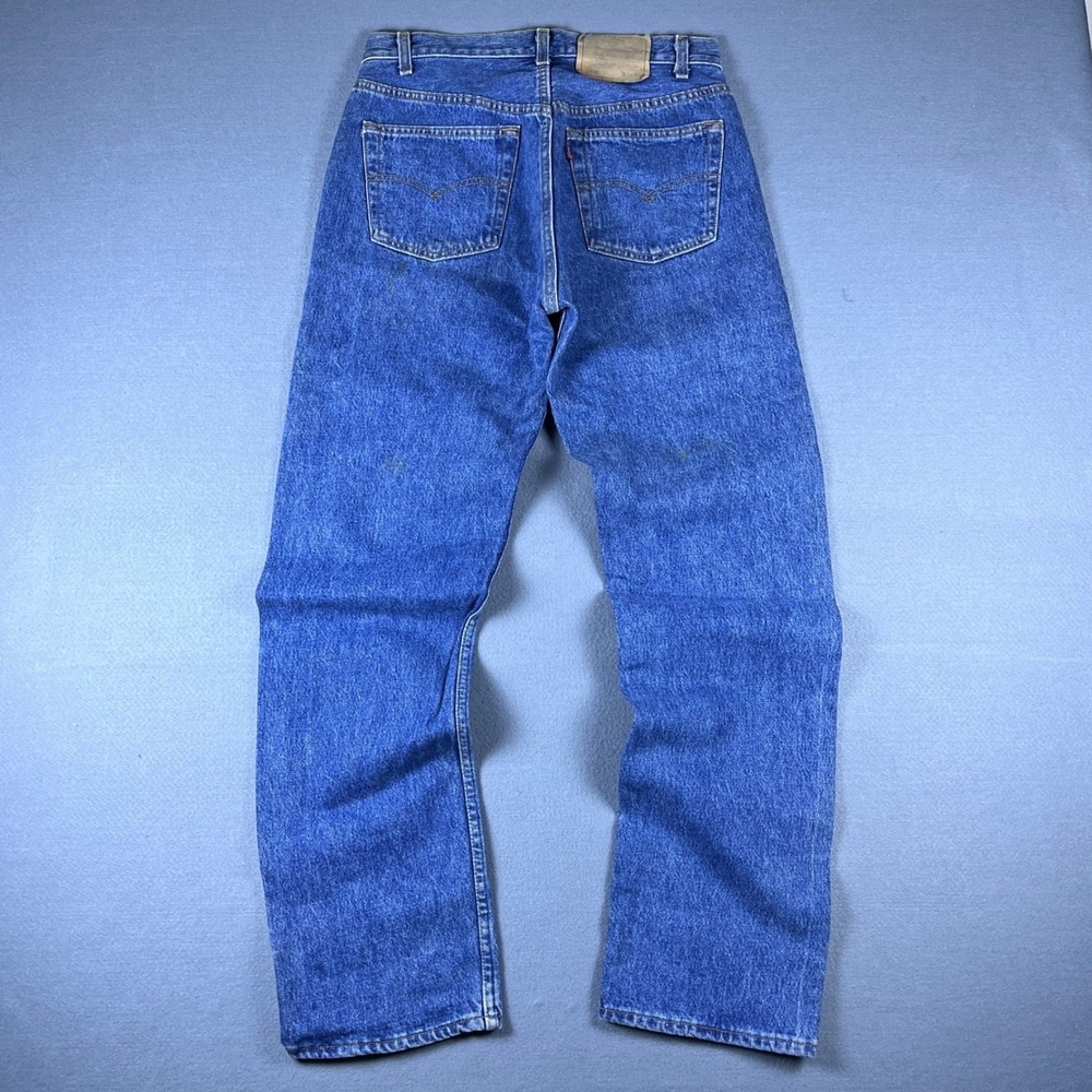 VTG 90s 1990 Levis 501 Jeans Mens 32x32 Straight Button Fly Denim Made in USA - Picture 1 of 12